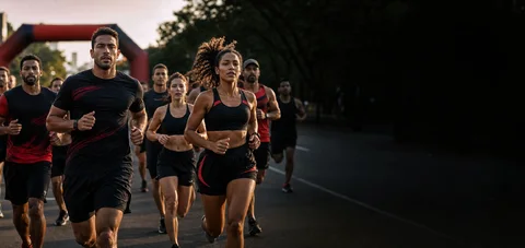 Fotografia da corrida